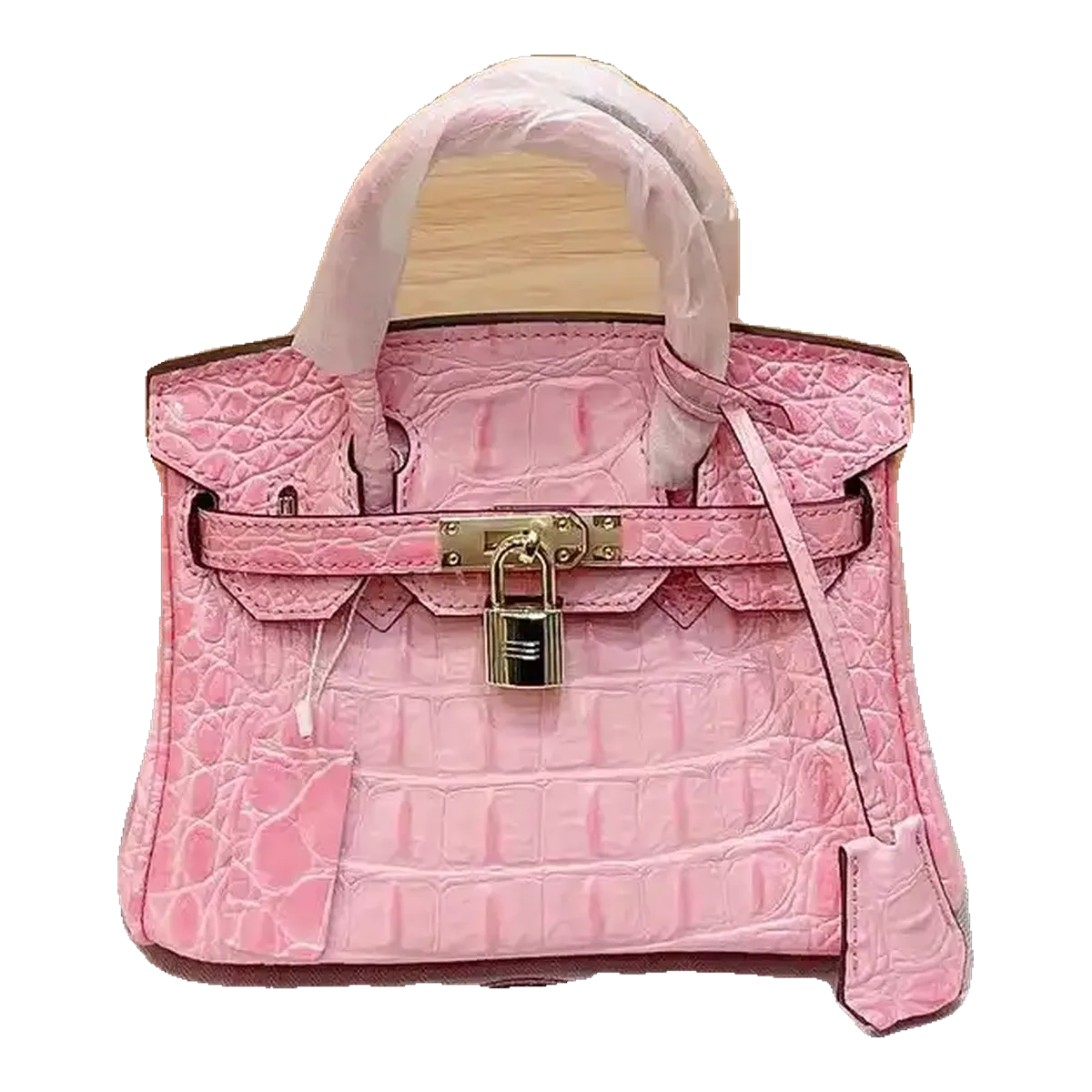 Chanel Pink Crocodile Bag
