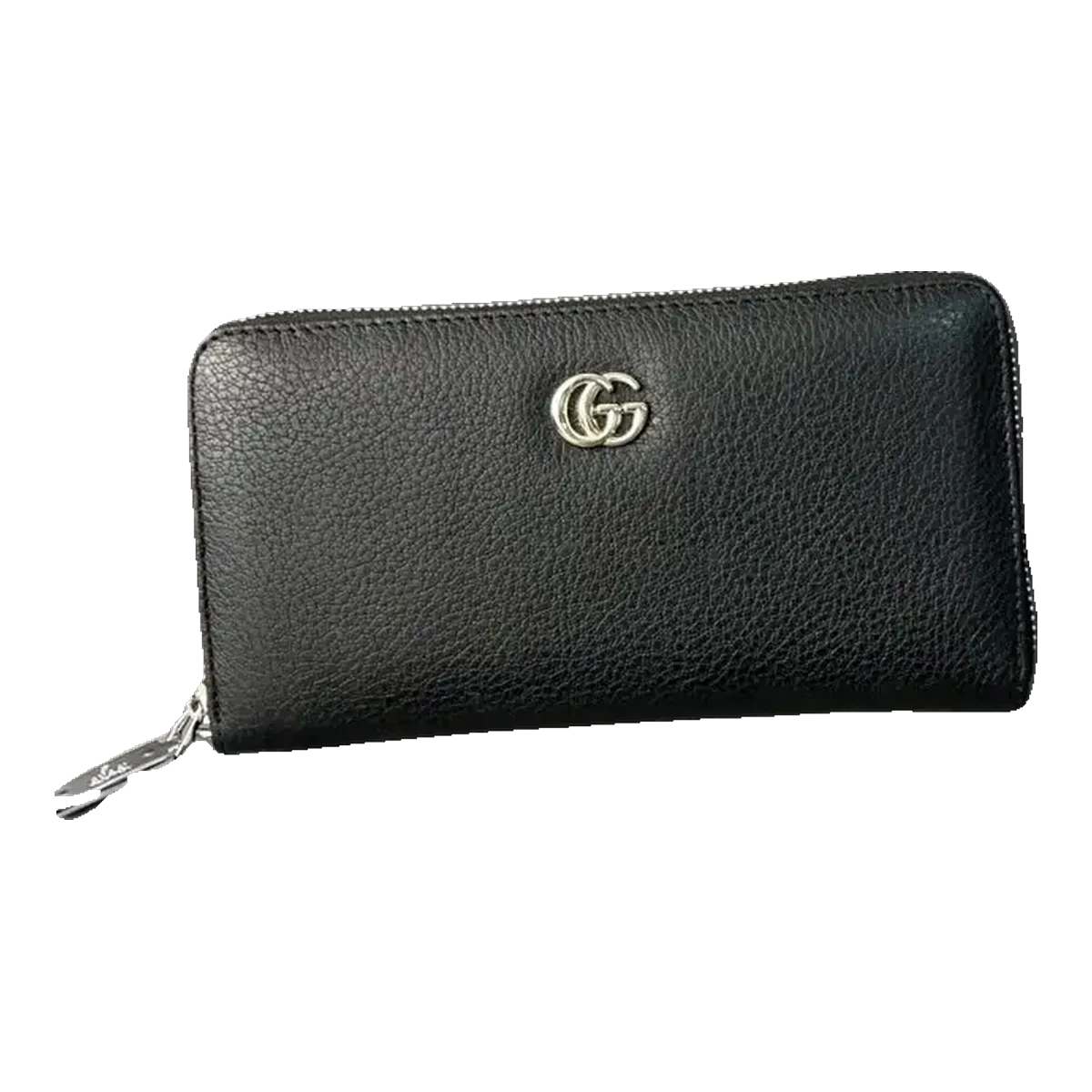 Gucci Leather Zip Wallet Black
