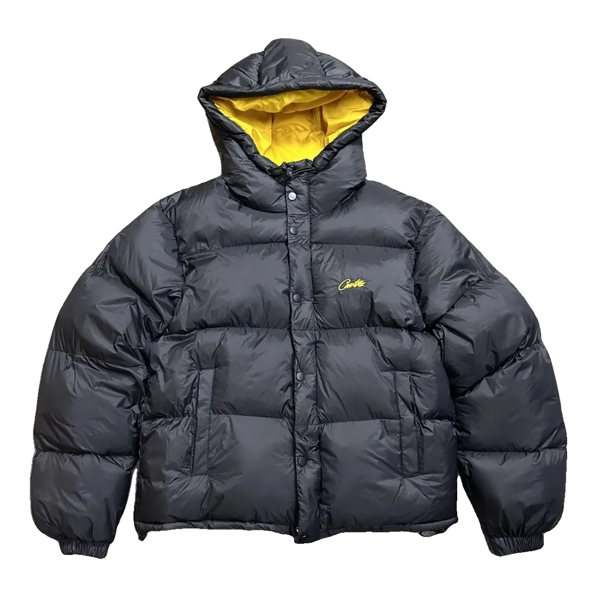 Corteiz Puffer Jacket Black