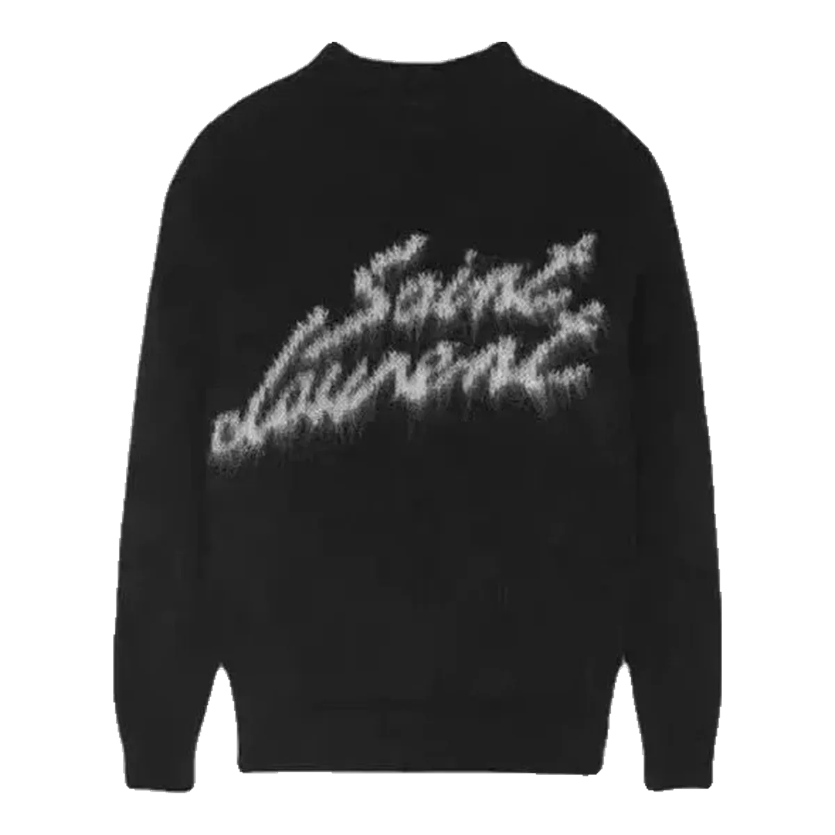 Saint Laurent Script Sweatshirt Black