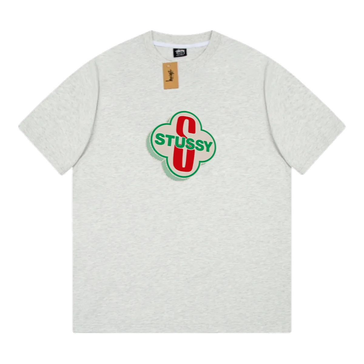 Stussy Chain Logo T-Shirt Grey