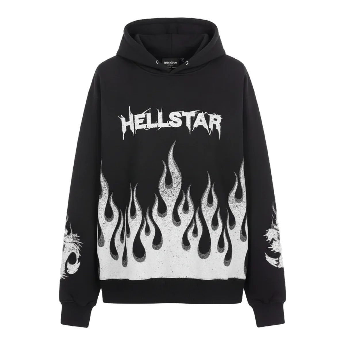 Hellstar Flame Hoodie Black