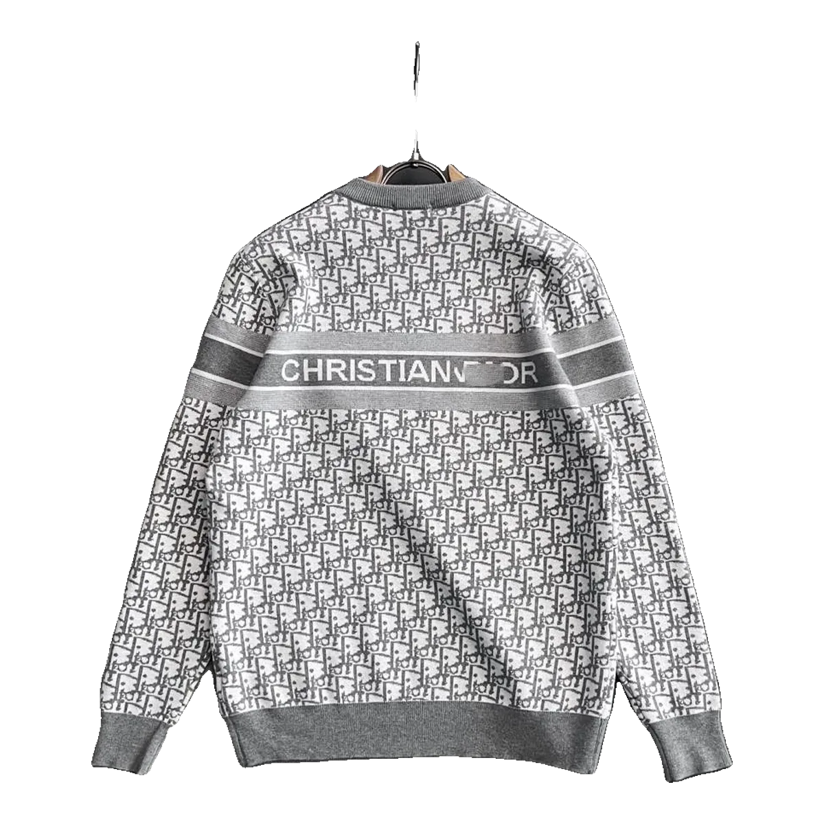 Dior Grey Oblique Monogram Sweater