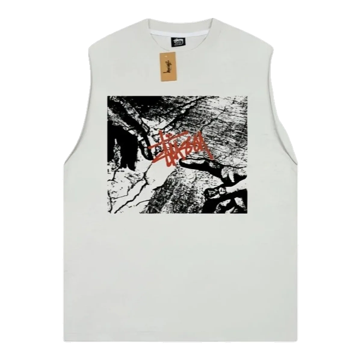 Stussy Graphic Tank Top White