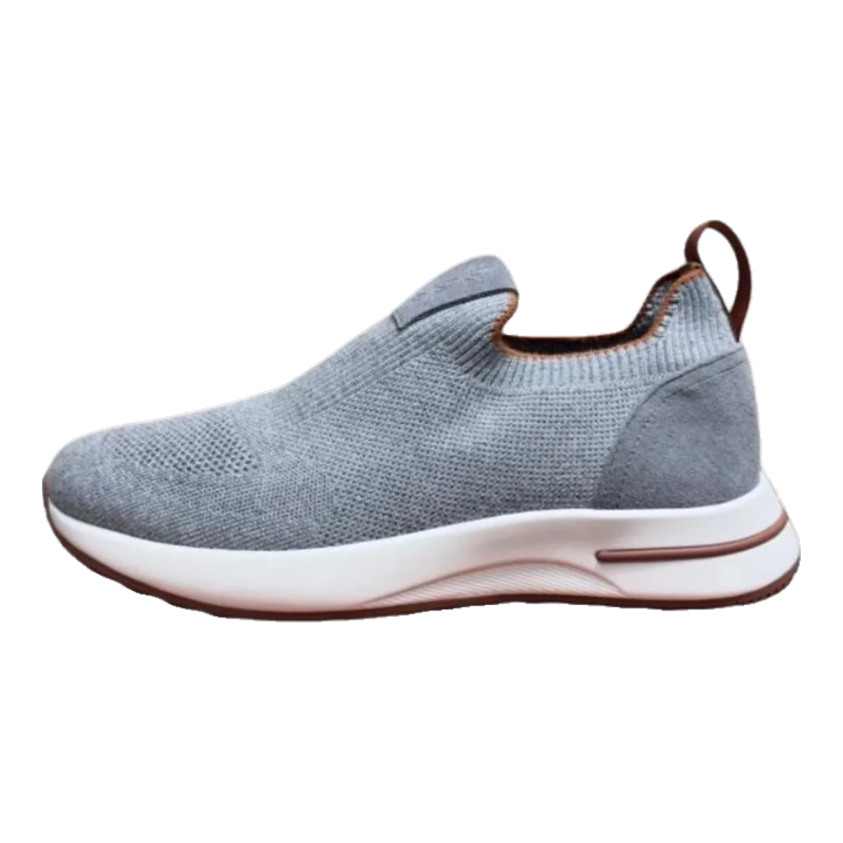 Loro Piana Grey Suede Sneakers