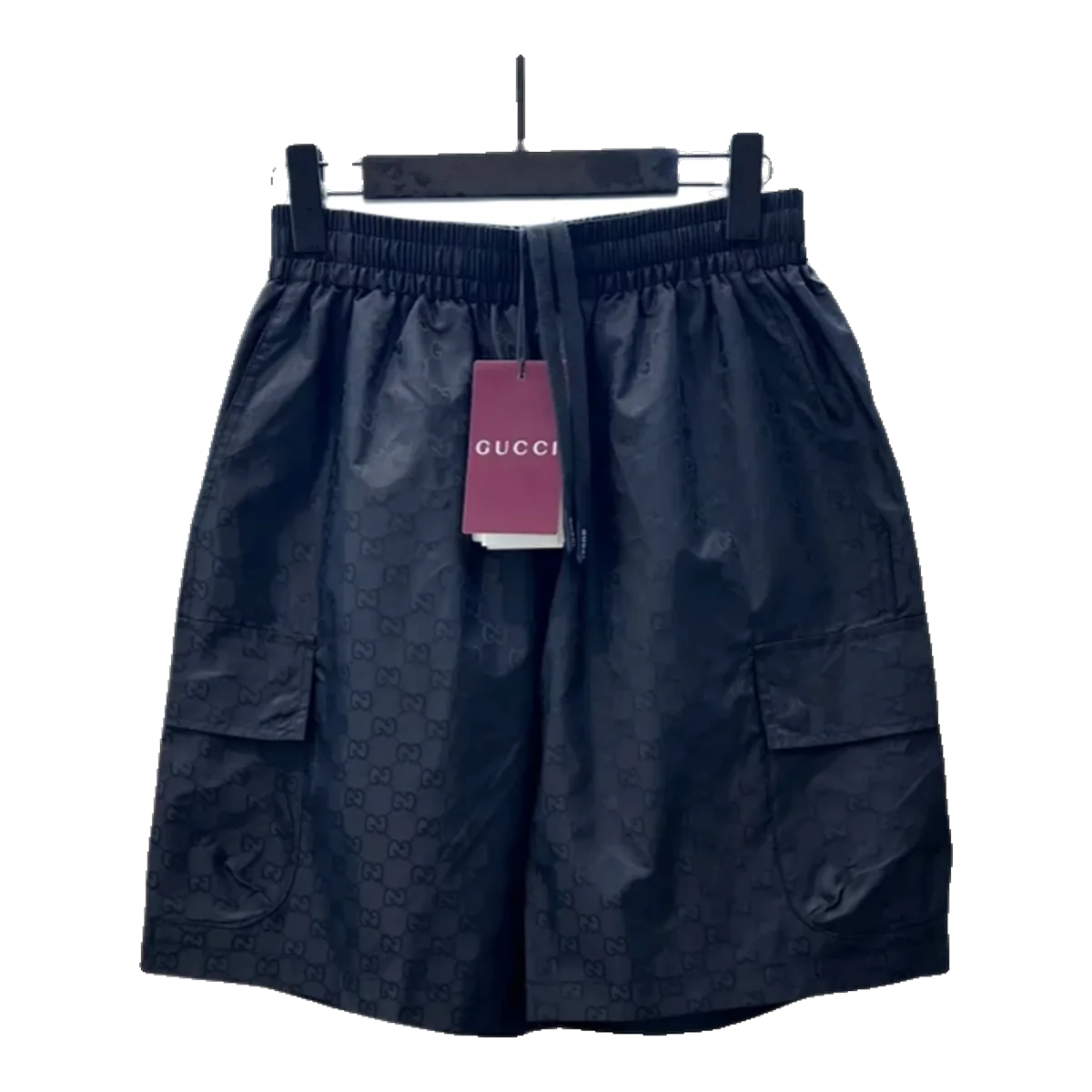 Gucci Navy Monogram Shorts