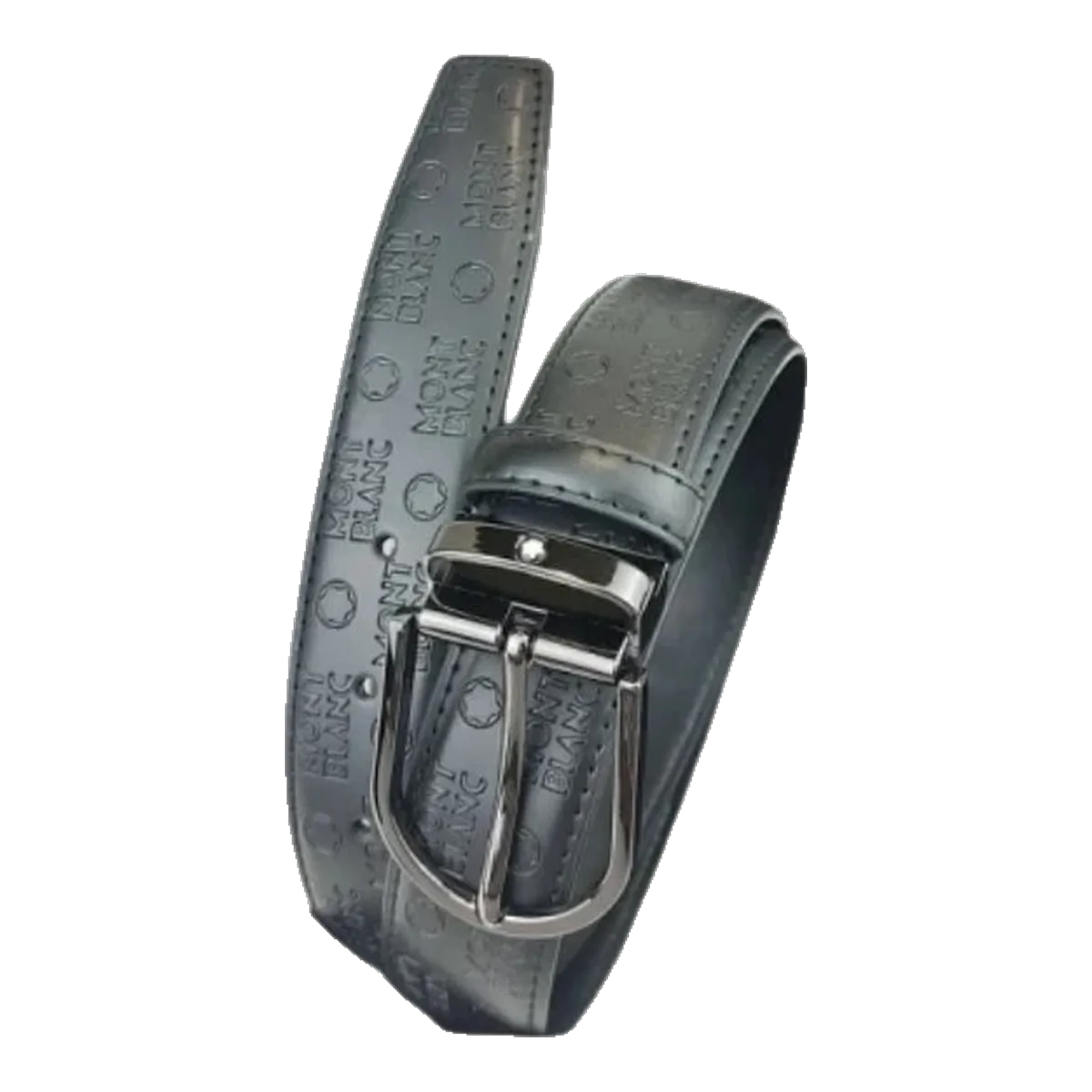 Montblanc Grey Leather Belt