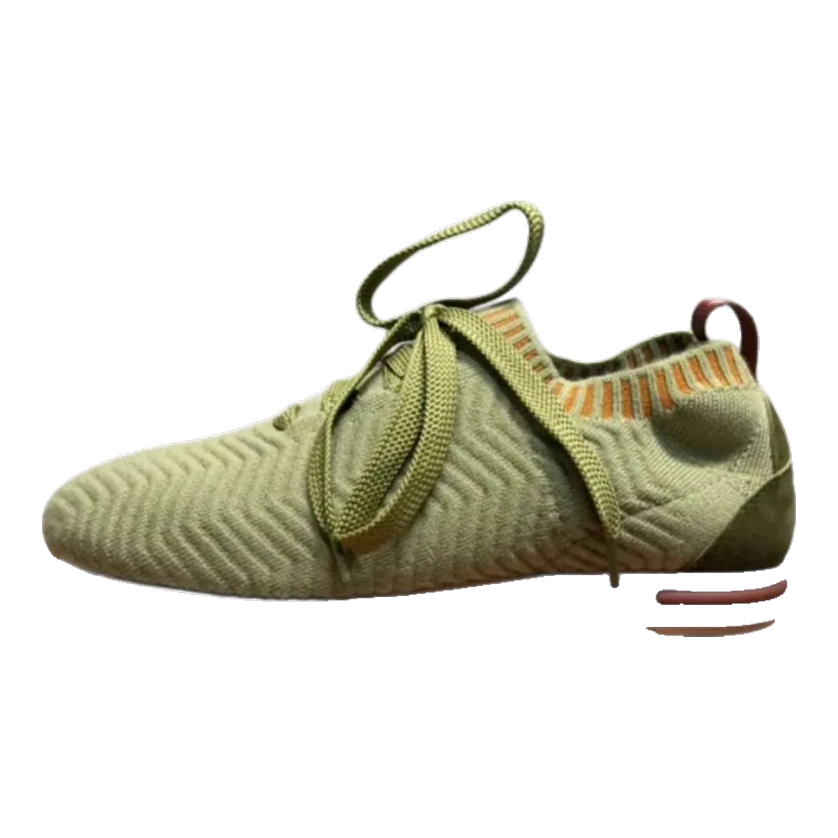 Loro Piana Olive Knit Sneakers