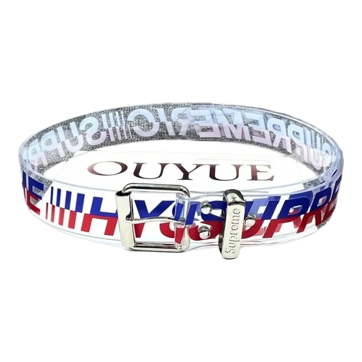 Supreme Logo Belt White