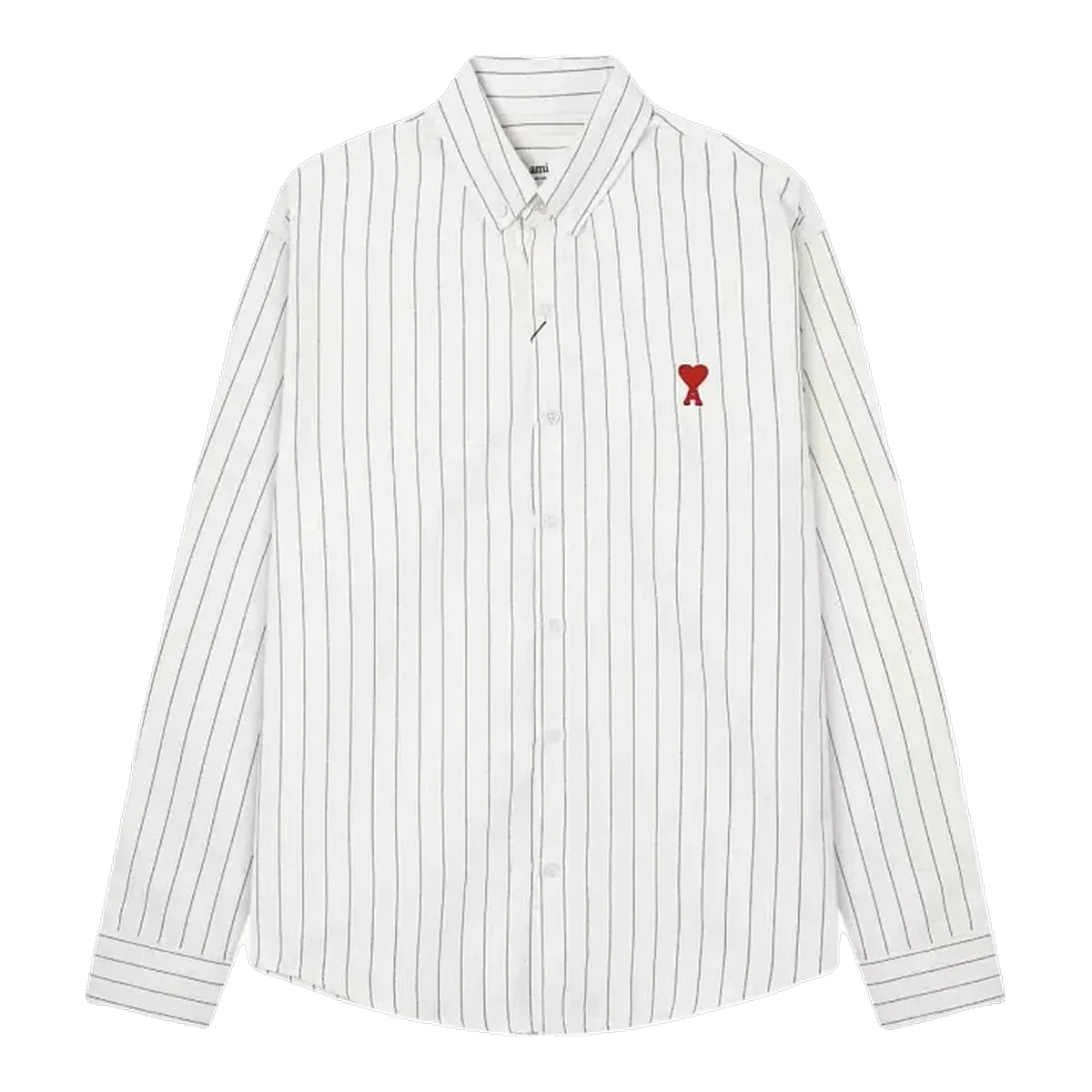 Ami White Pinstripe Shirt
