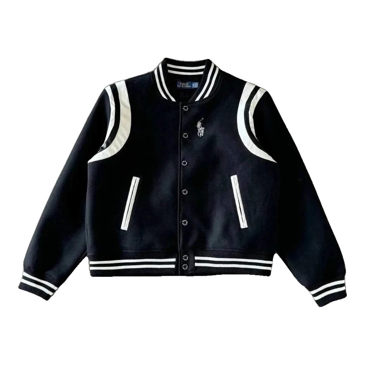 Ralph Lauren Navy Varsity Jacket