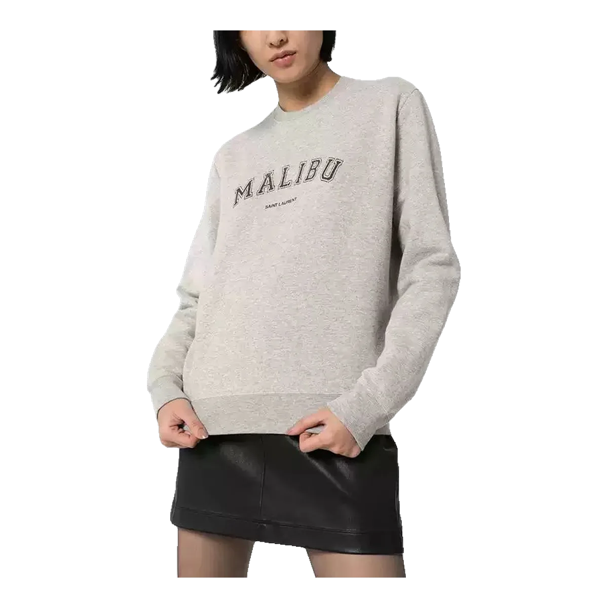 Saint Laurent Malibu Sweatshirt Gray