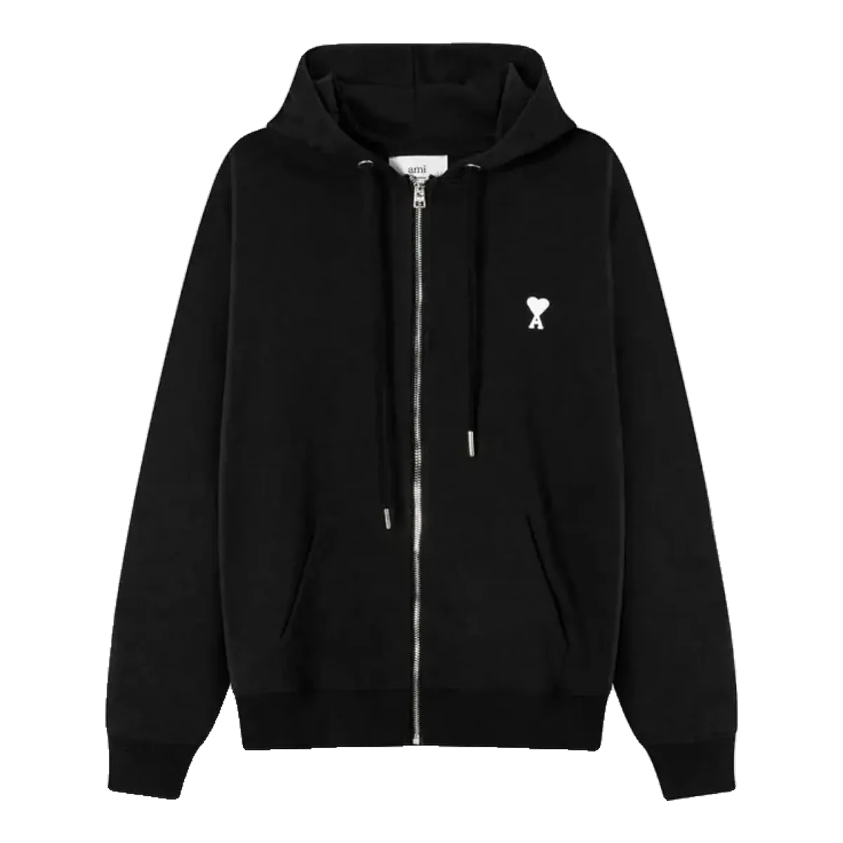 Ami Black Zip Hoodie