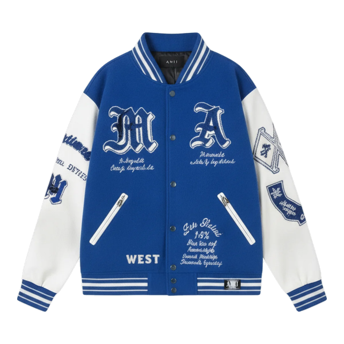 Amiri Varsity Jacket Blue