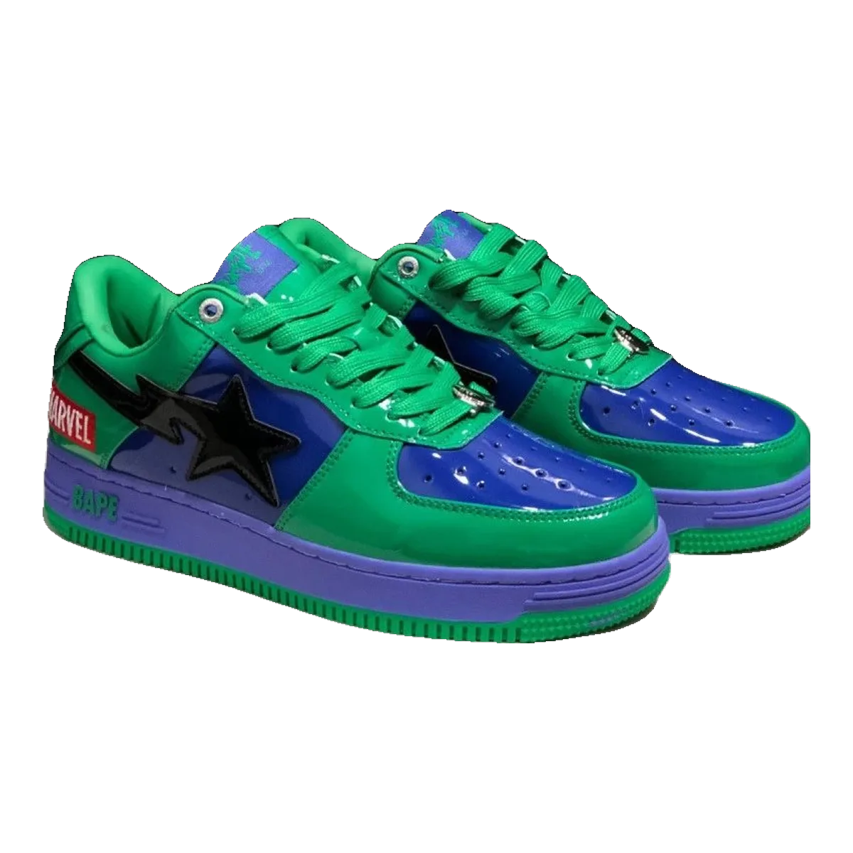 Bape Green Blue Sta Sneakers