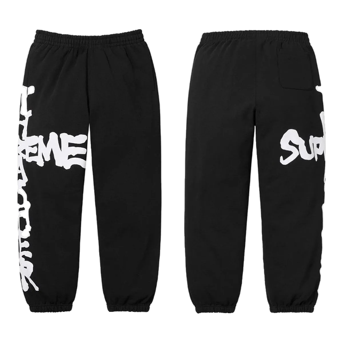 Supreme Black Logo Joggers