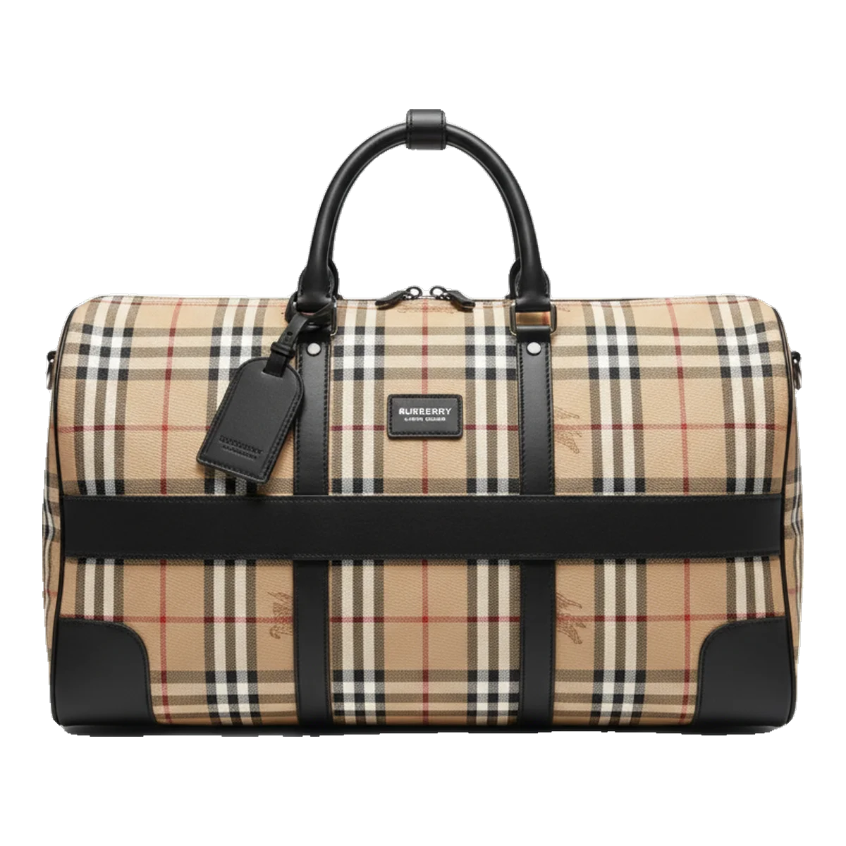 Burberry Check Duffel Bag Beige