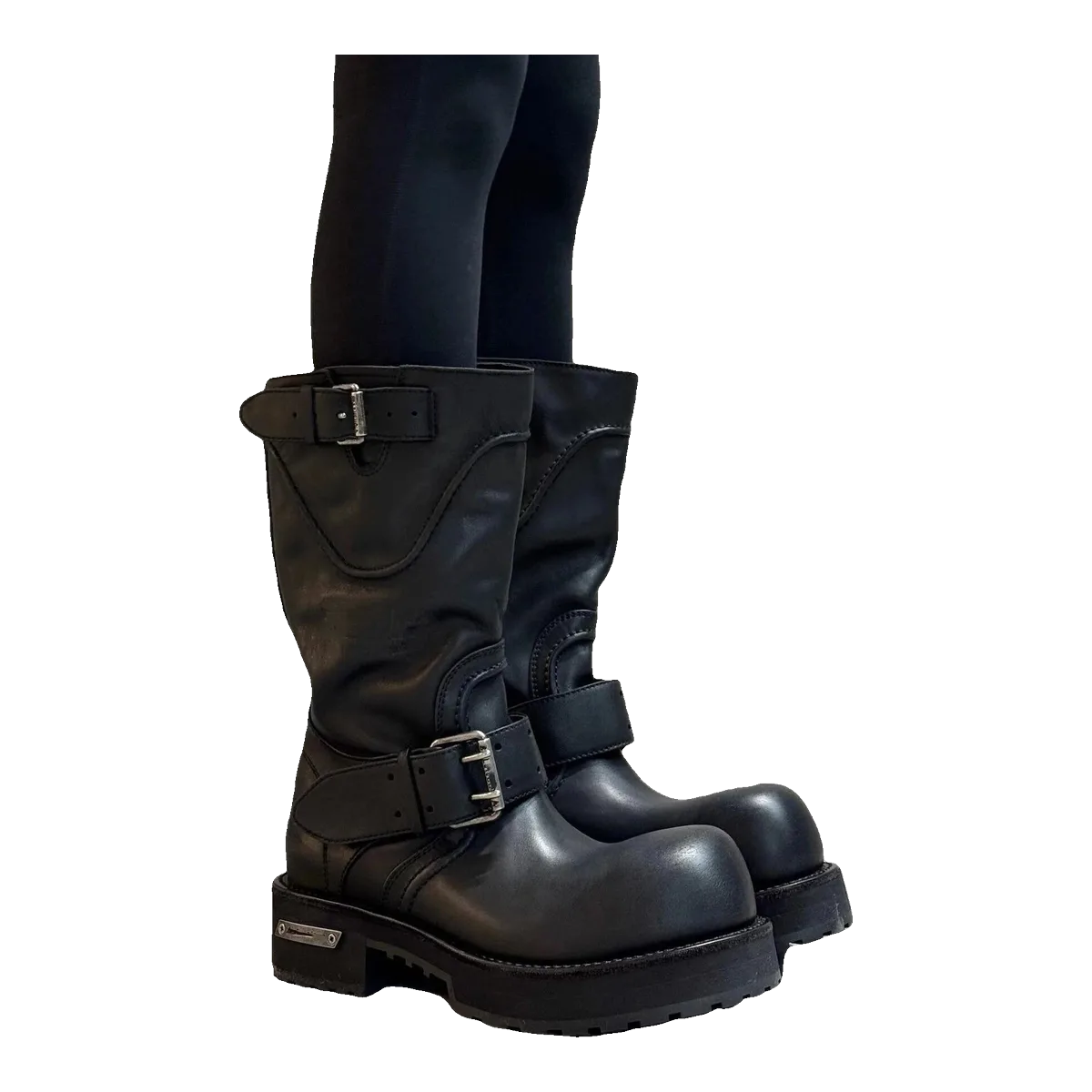 Amiri Buckle Boots Black