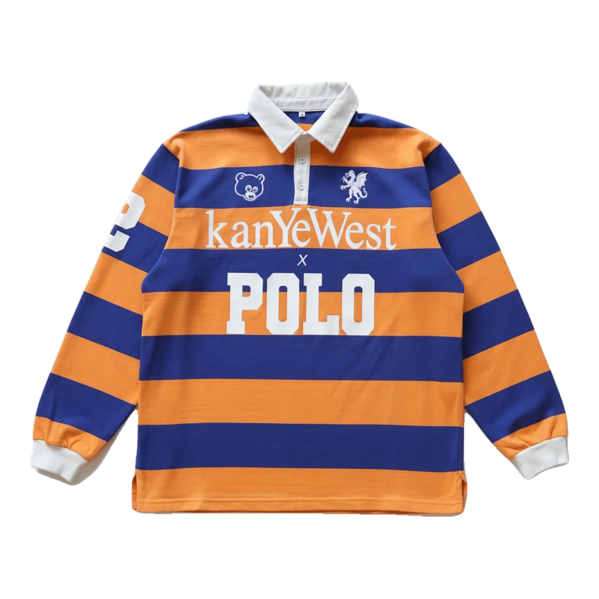 Ralph Lauren Polo Rugby Shirt Blue Orange