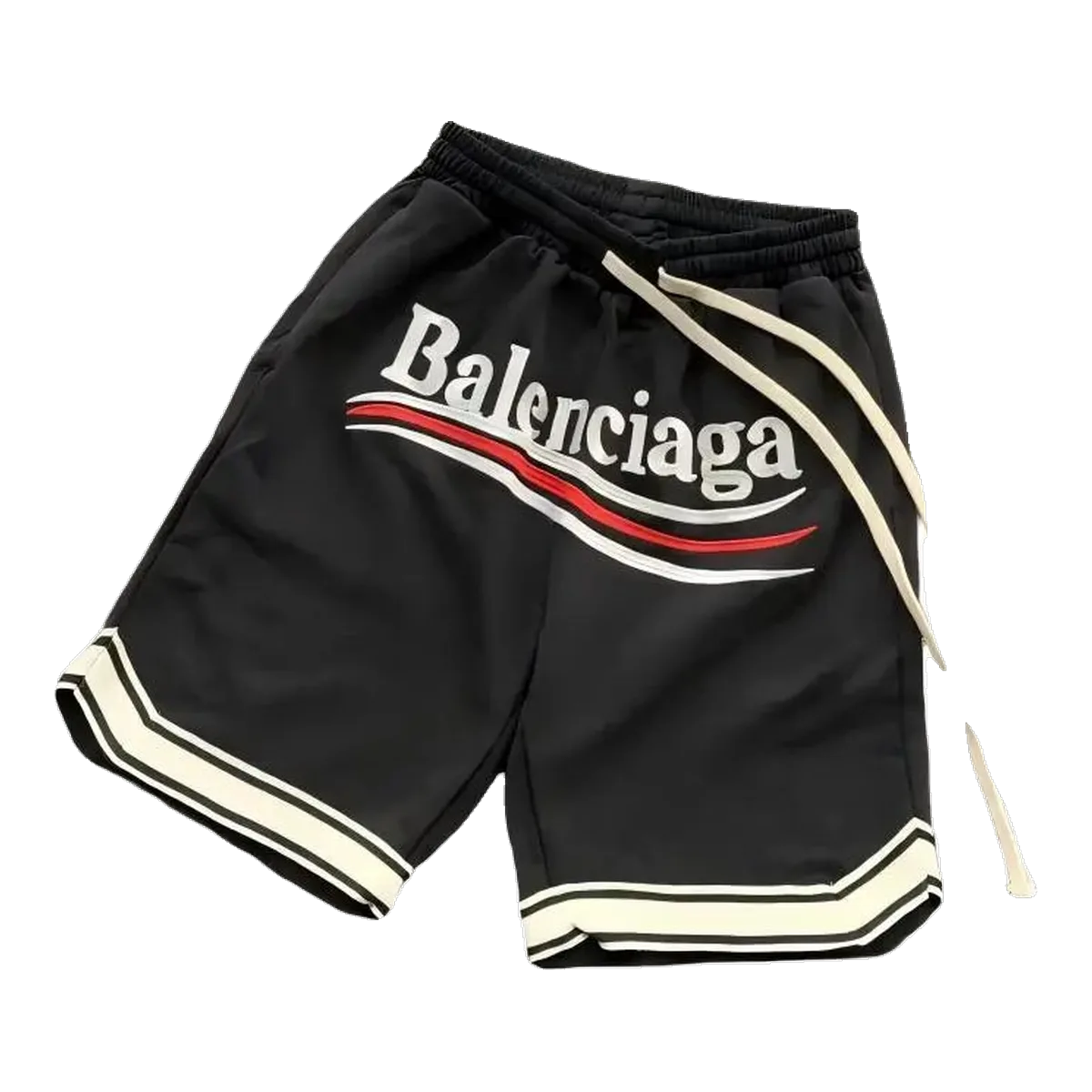 Balenciaga Logo Shorts Black