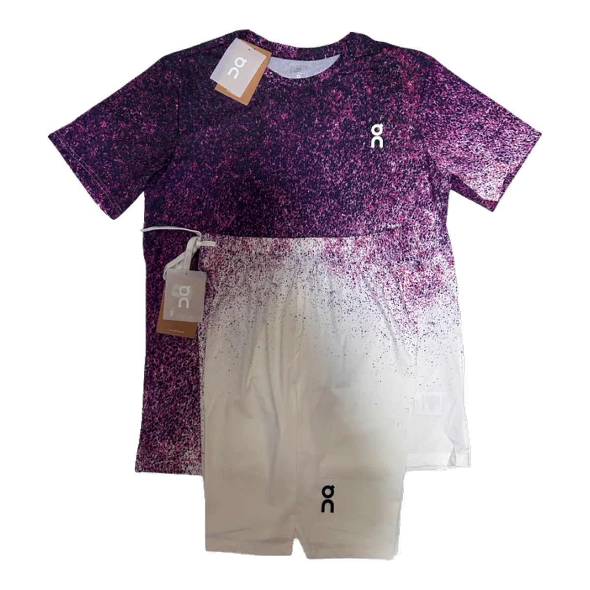 On Purple Tracksuit