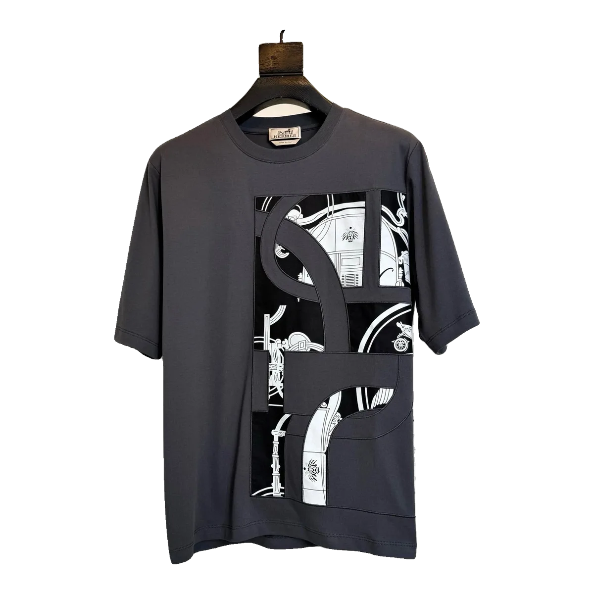Hermes Black Graphic T-Shirt