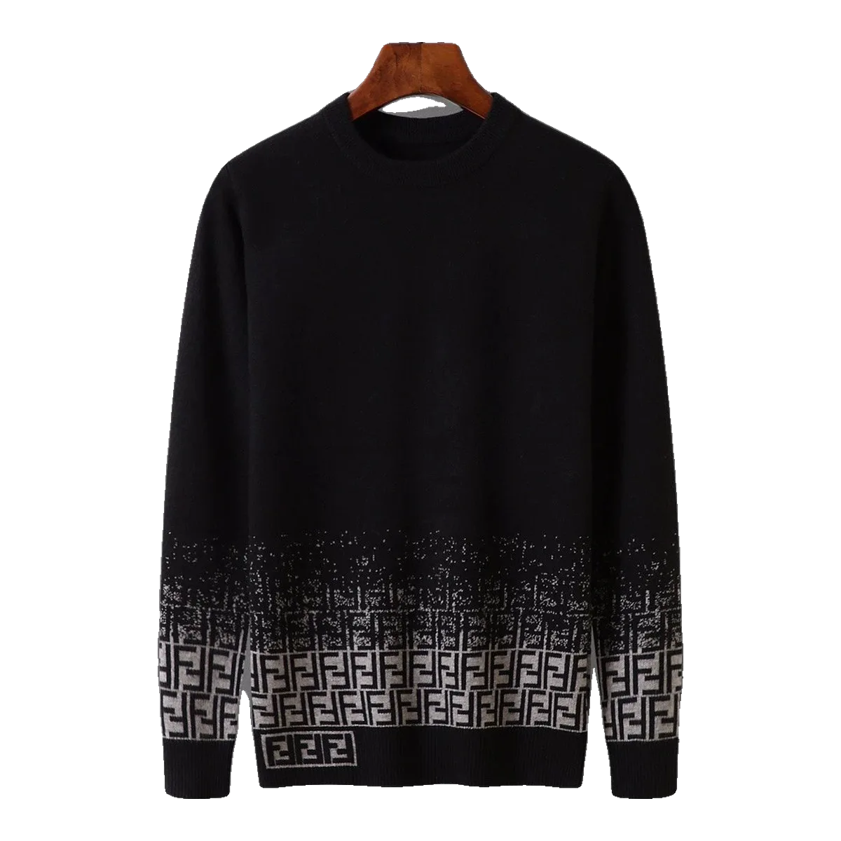 Fendi Black Zip Sweatshirt