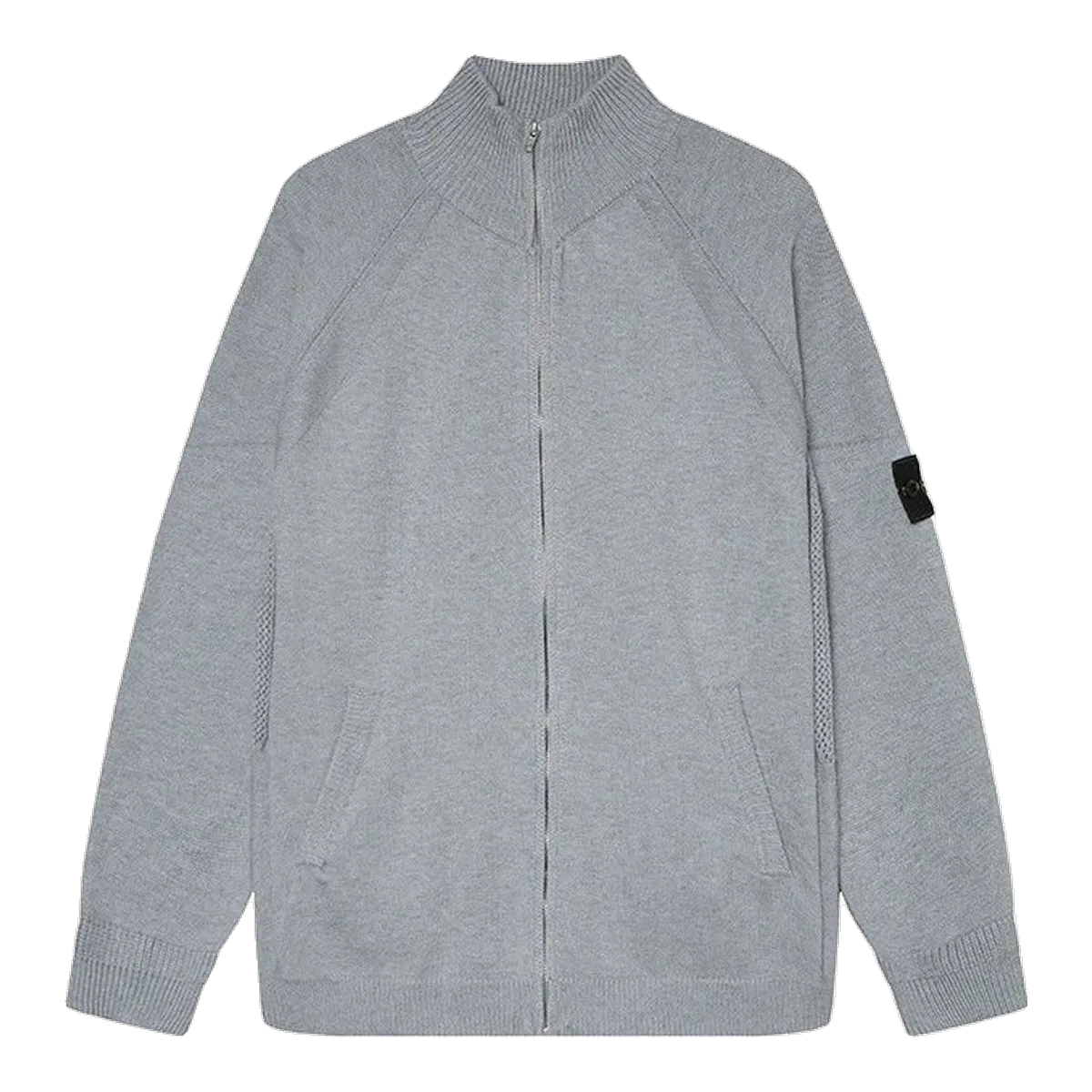Stone Island Zip Cardigan Grey