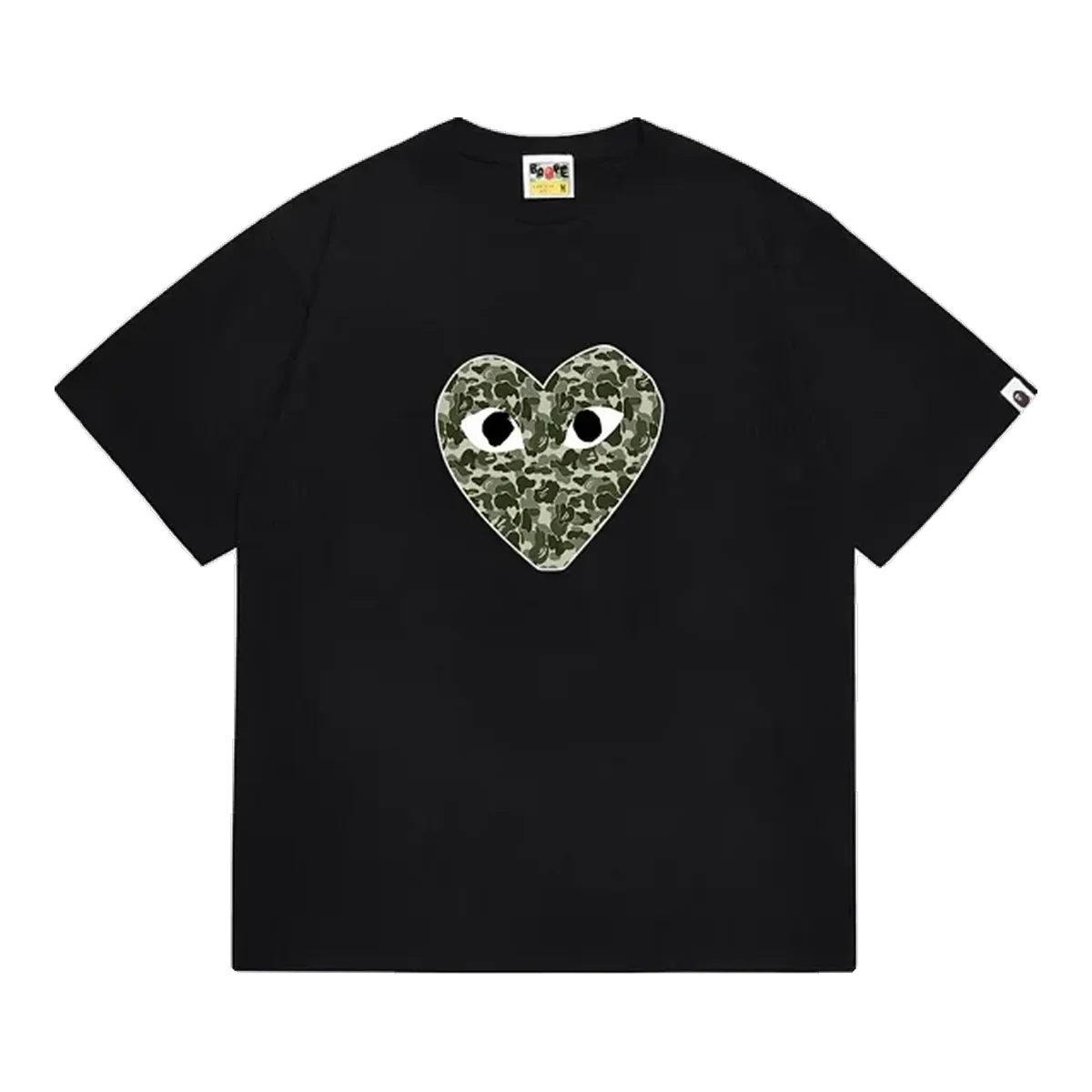 Comme des Garcons CDG BAPE Camo Heart T-Shirt