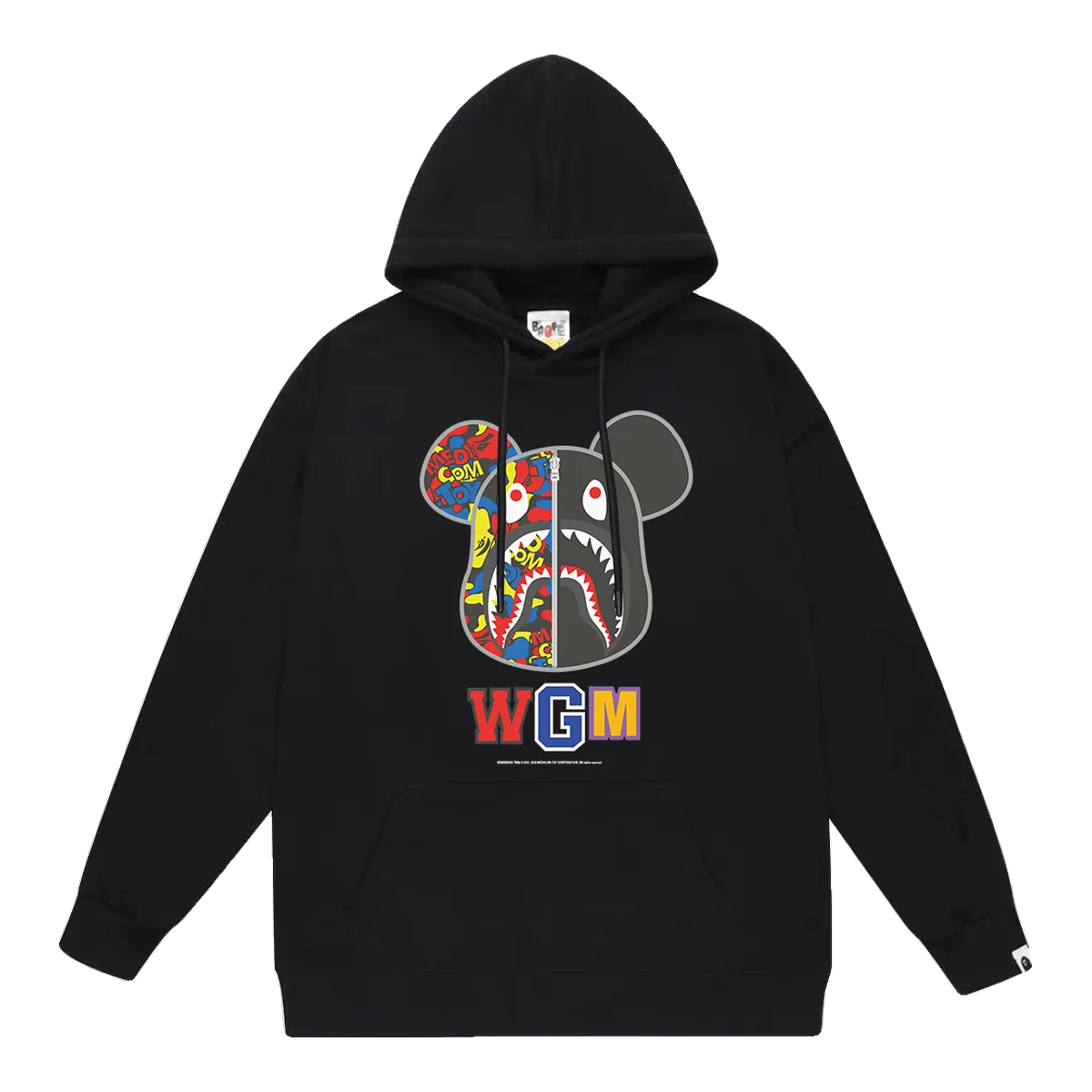 Bape Black Graphic Hoodie