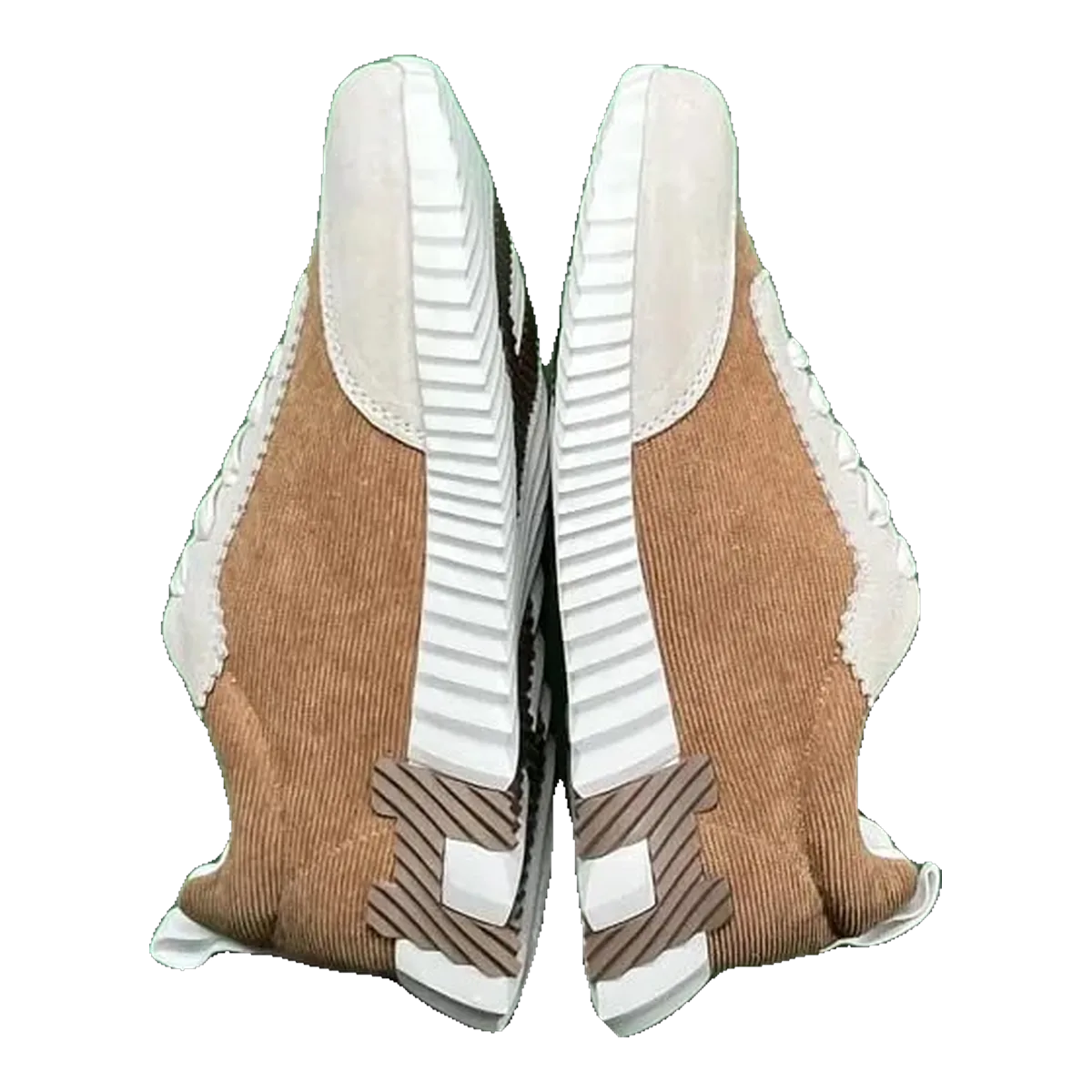 Hermes Brown Suede Shearling Shoes