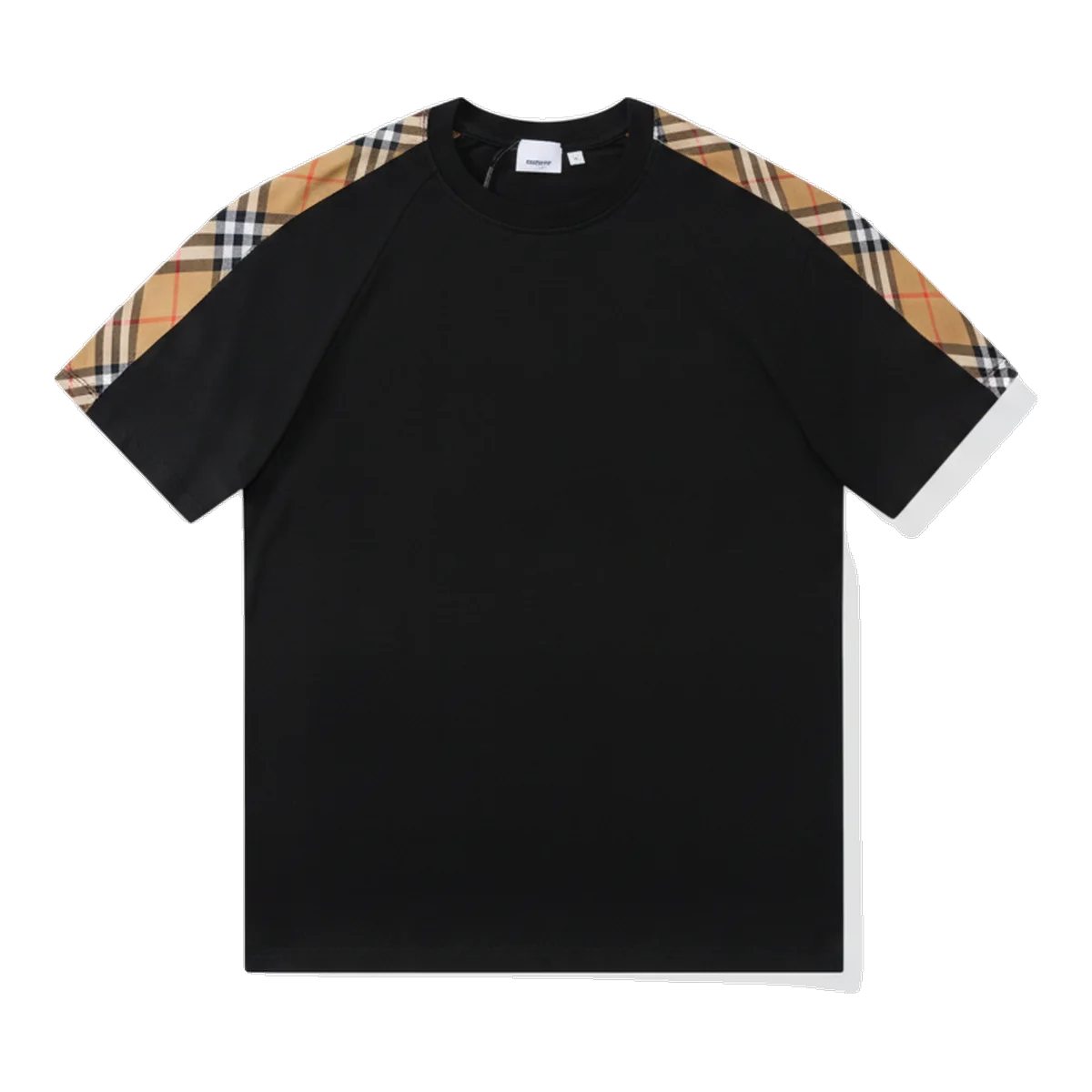 Burberry Check T-Shirt Black