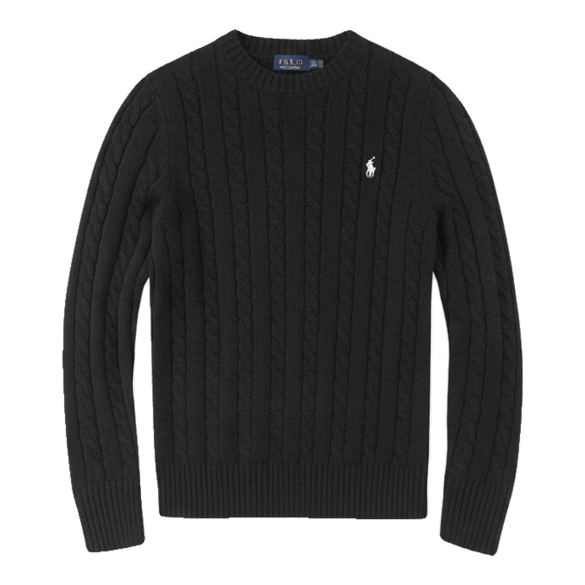 Ralph Lauren Cable Knit Sweater Black