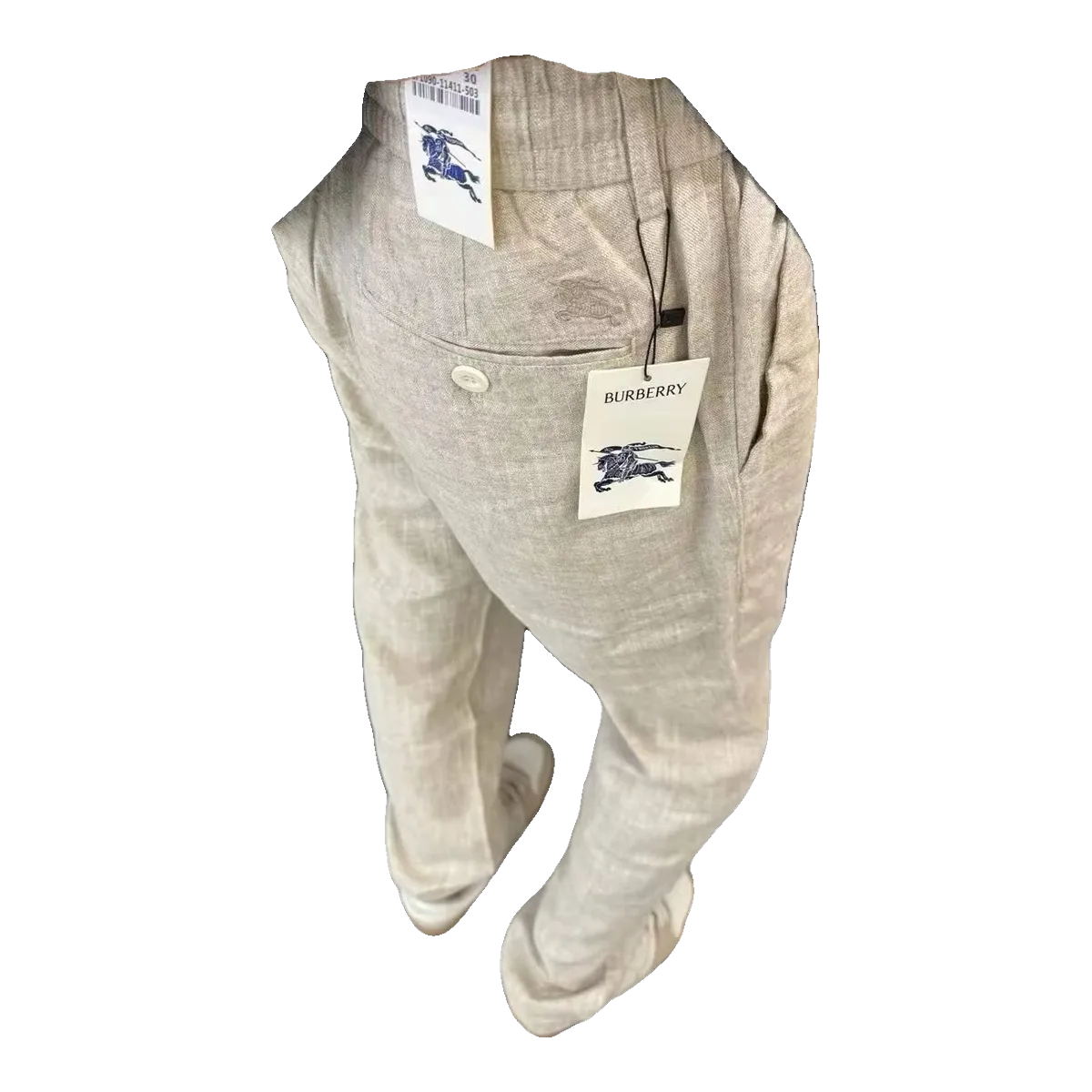 Burberry Check Trousers Beige