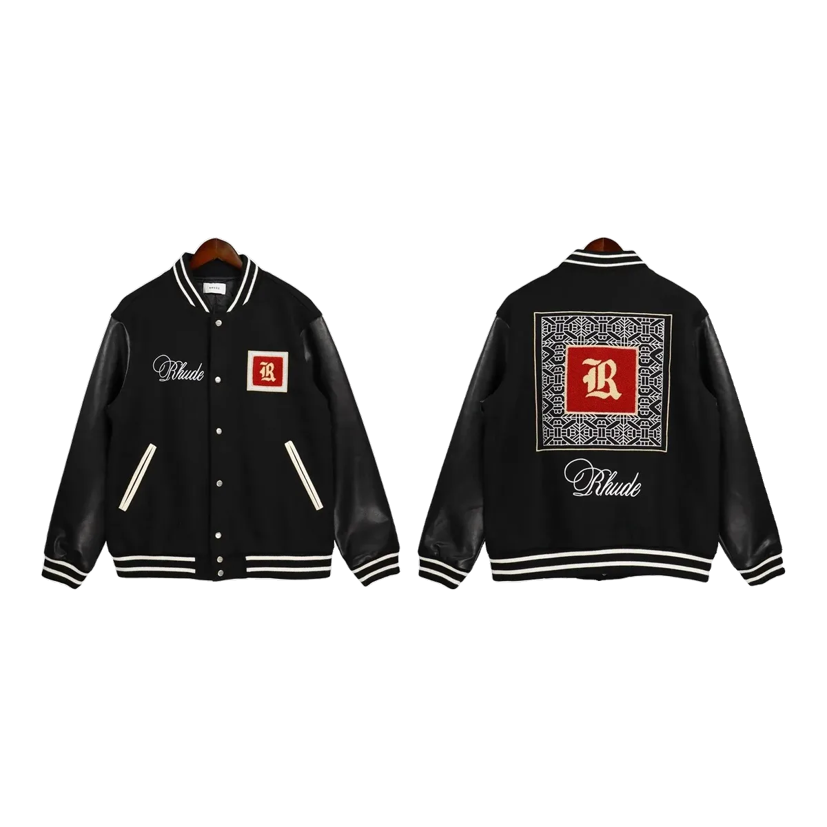 Rhude Varsity Jacket Black