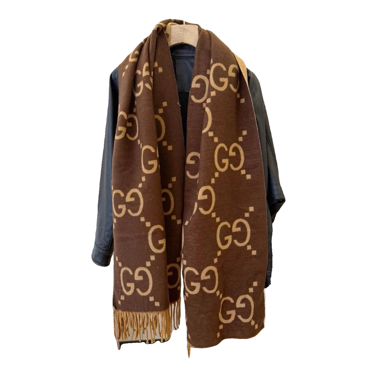 Supreme Monogram Scarf Brown