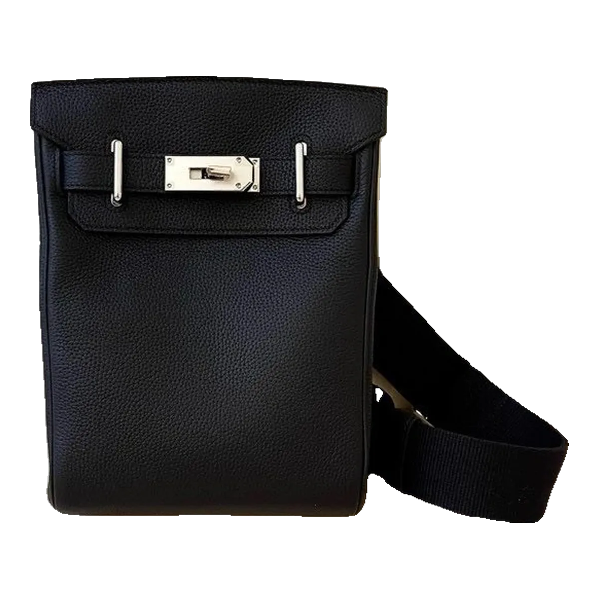 Hermes Black Leather Bag