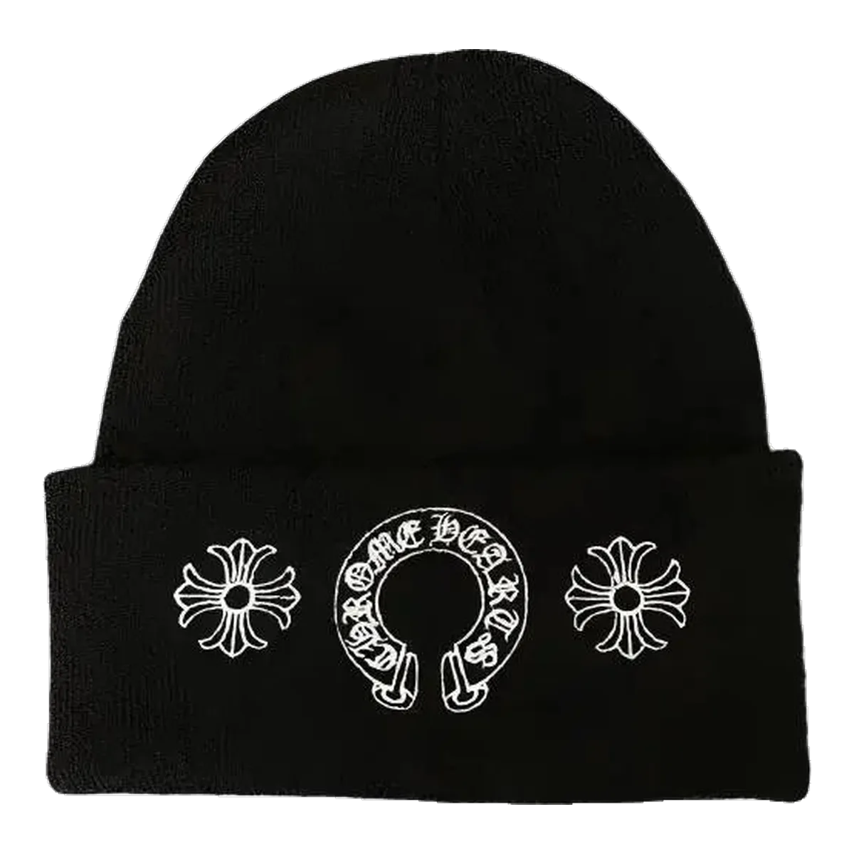 Chrome Hearts Black Cross Beanie