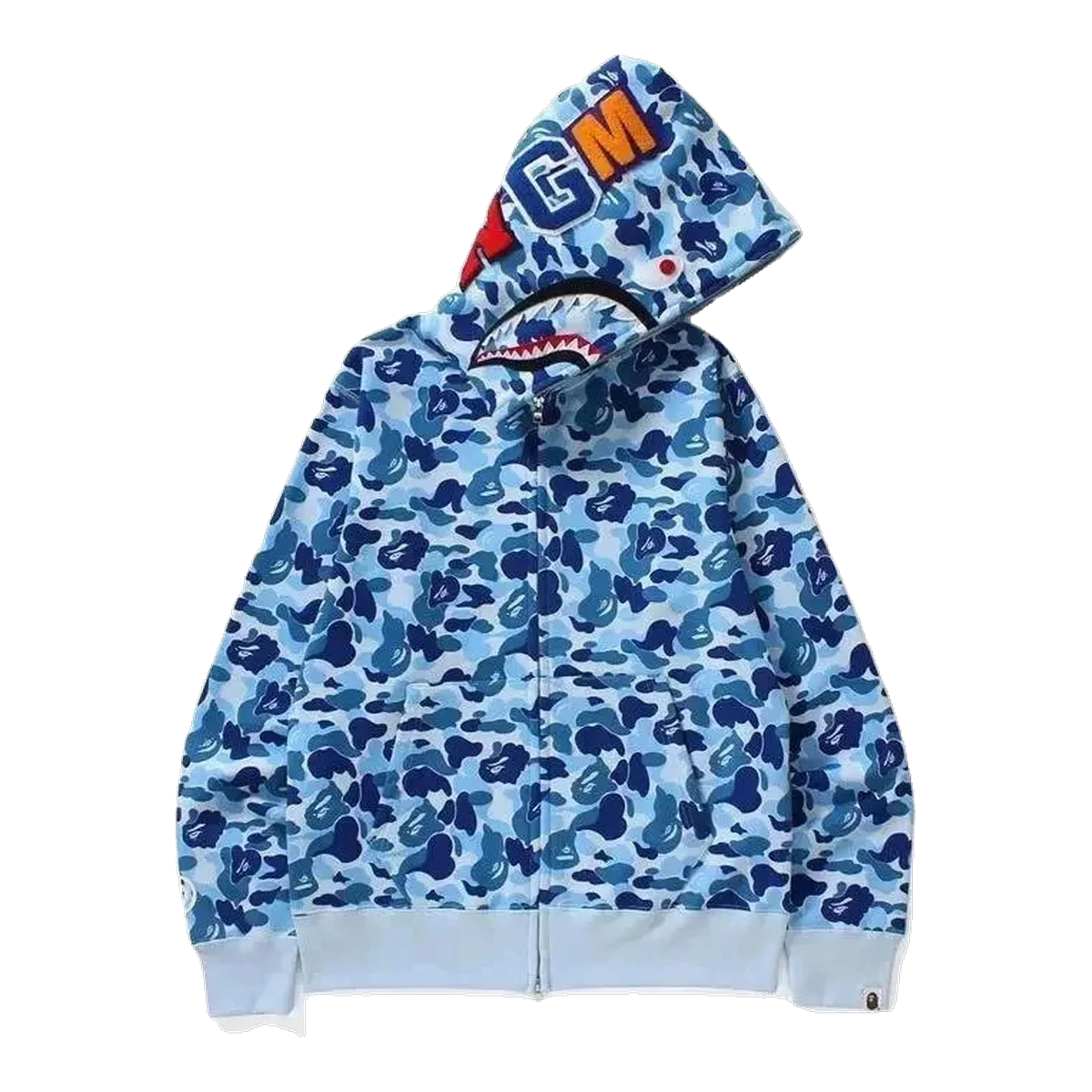 Bape ABC Camo Hoodie Blue