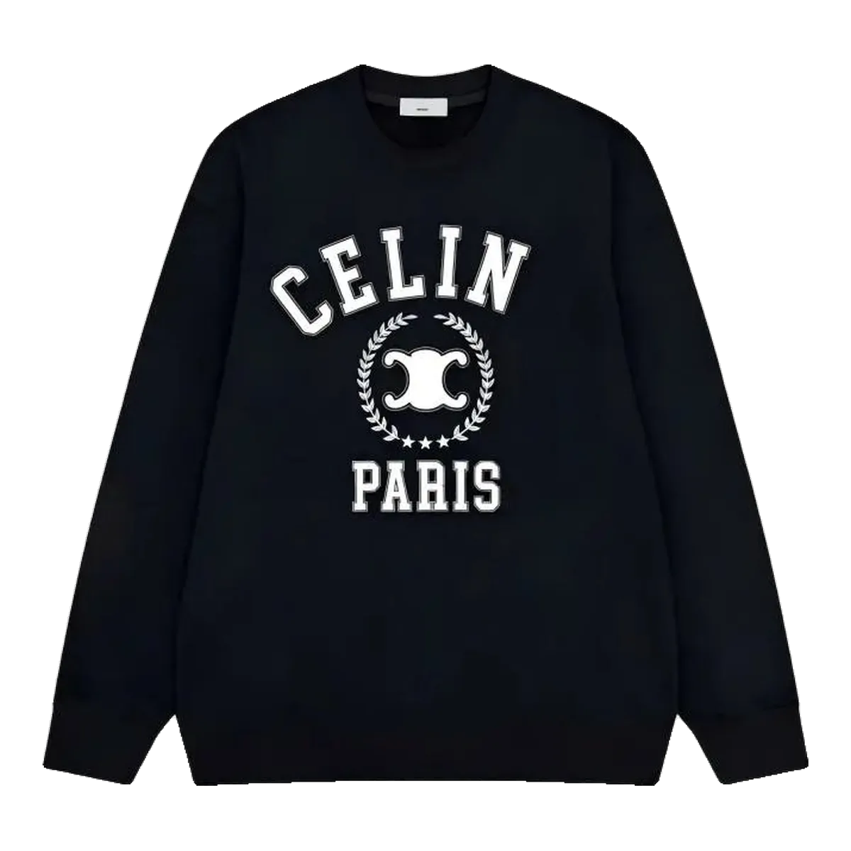 Celine Navy Logo Sweatshirt