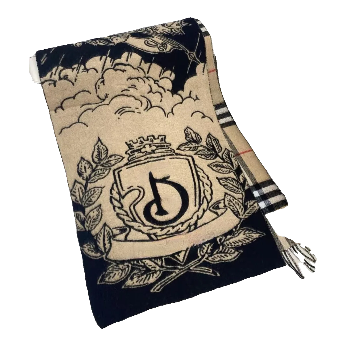 Burberry Monogram Scarf Tan