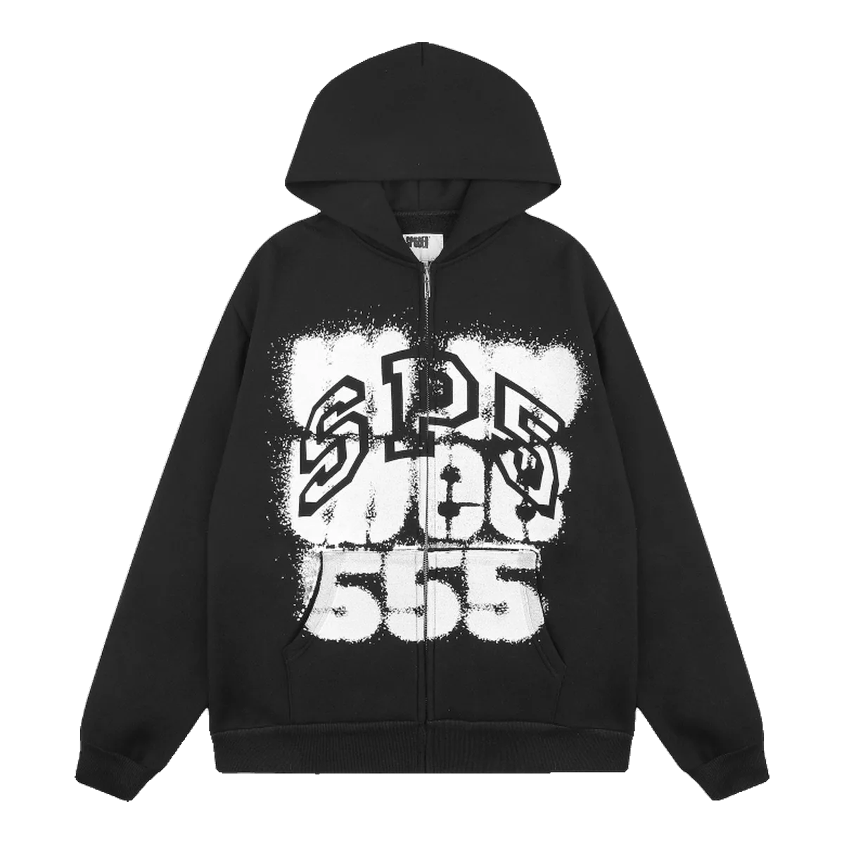 Sp5der Black 555 Hoodie