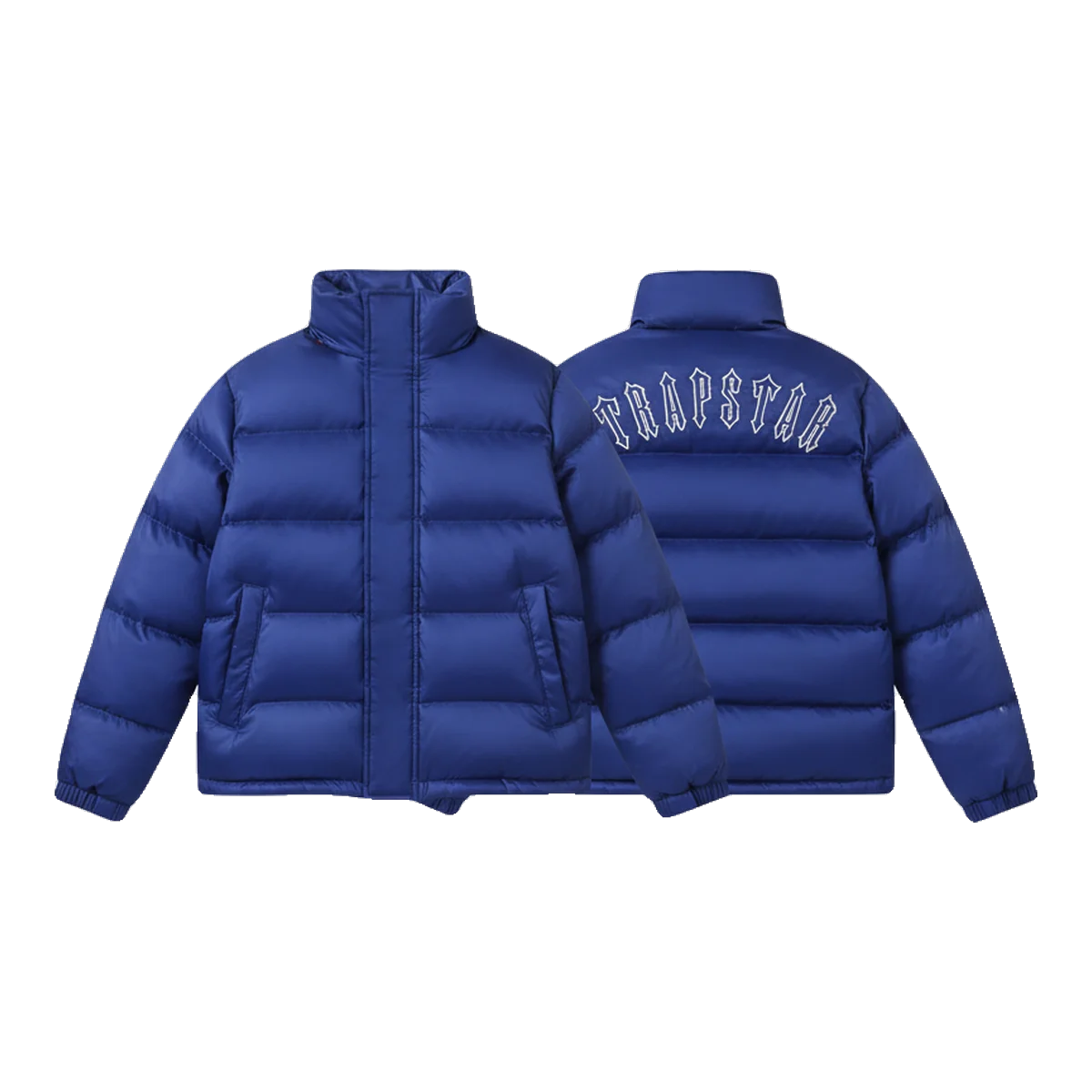 Trapstar Hooded Puffer Jacket Blue