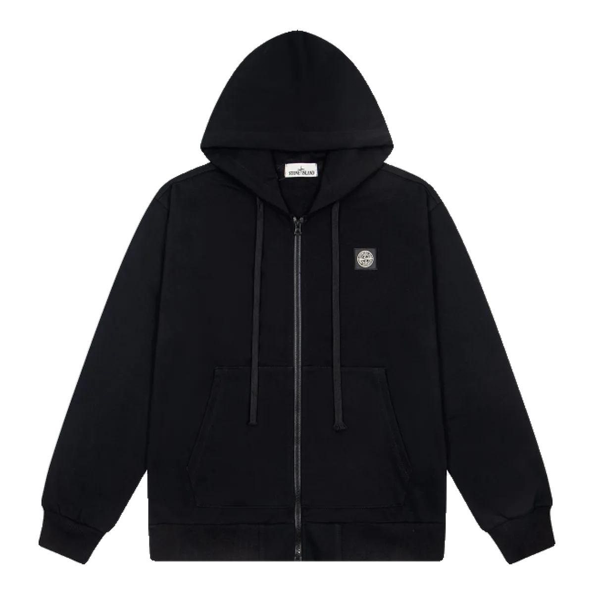 Stone Island Black Zip Hoodie