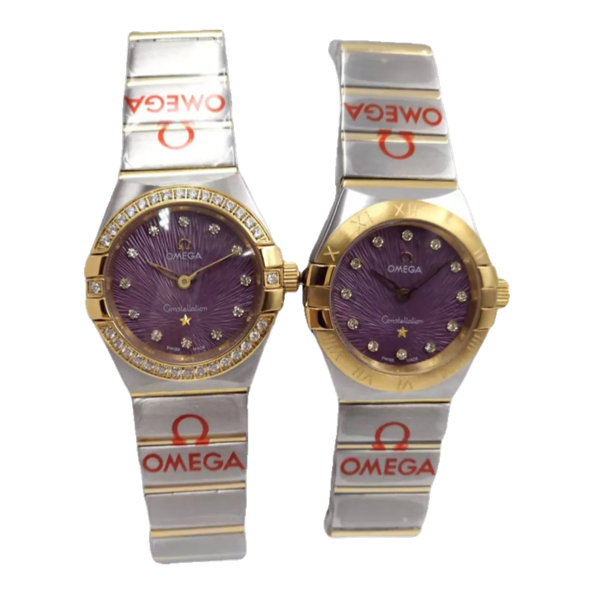 Omega Constellation Watch Purple Dial