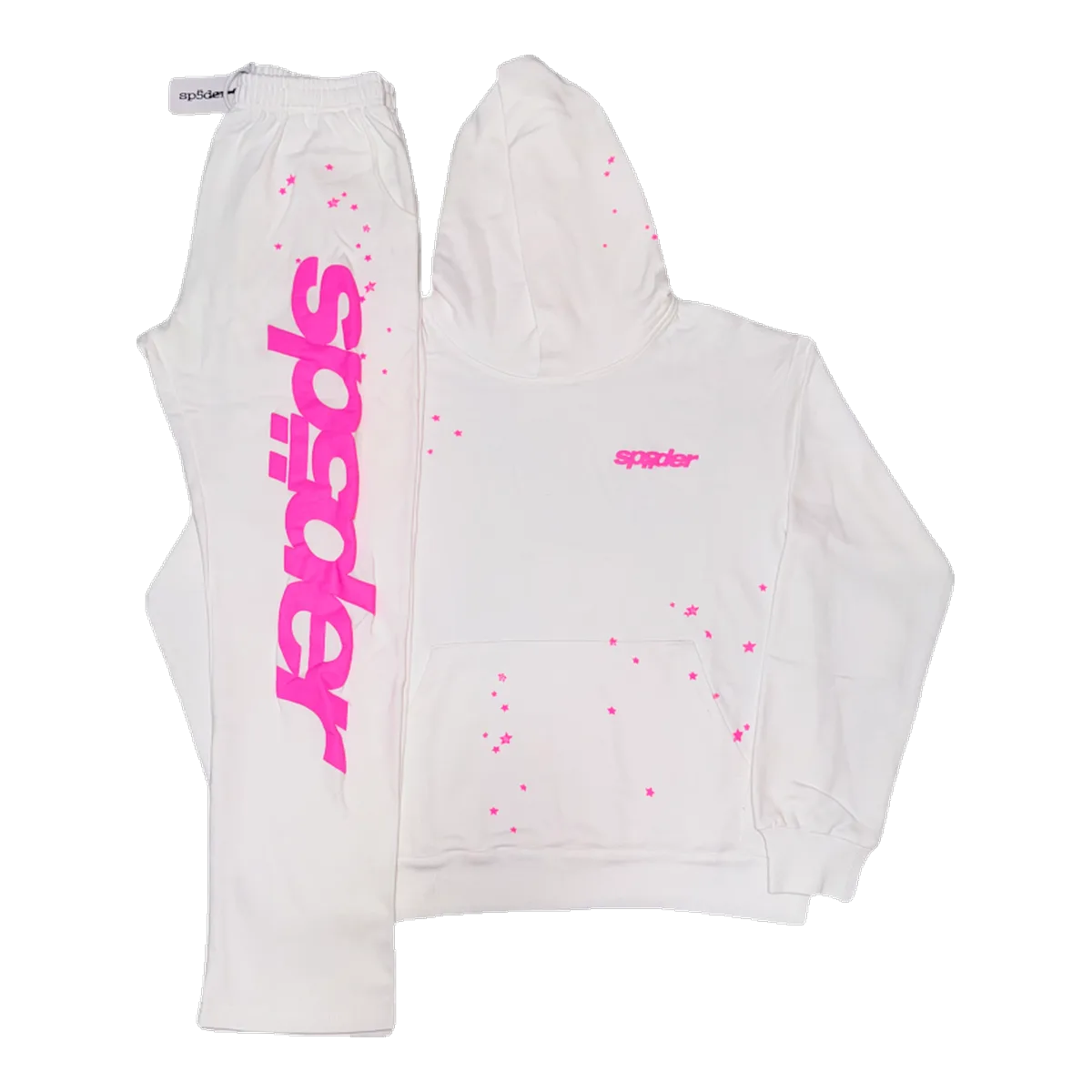 Sp5der White Tracksuit