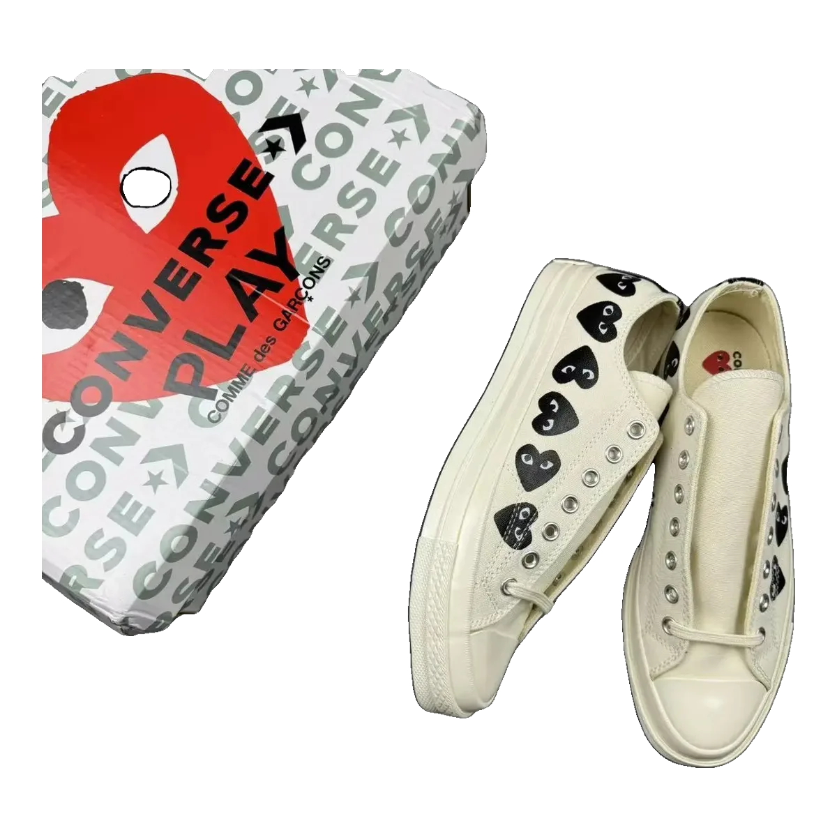 Converse x CDG Play 70 Cream