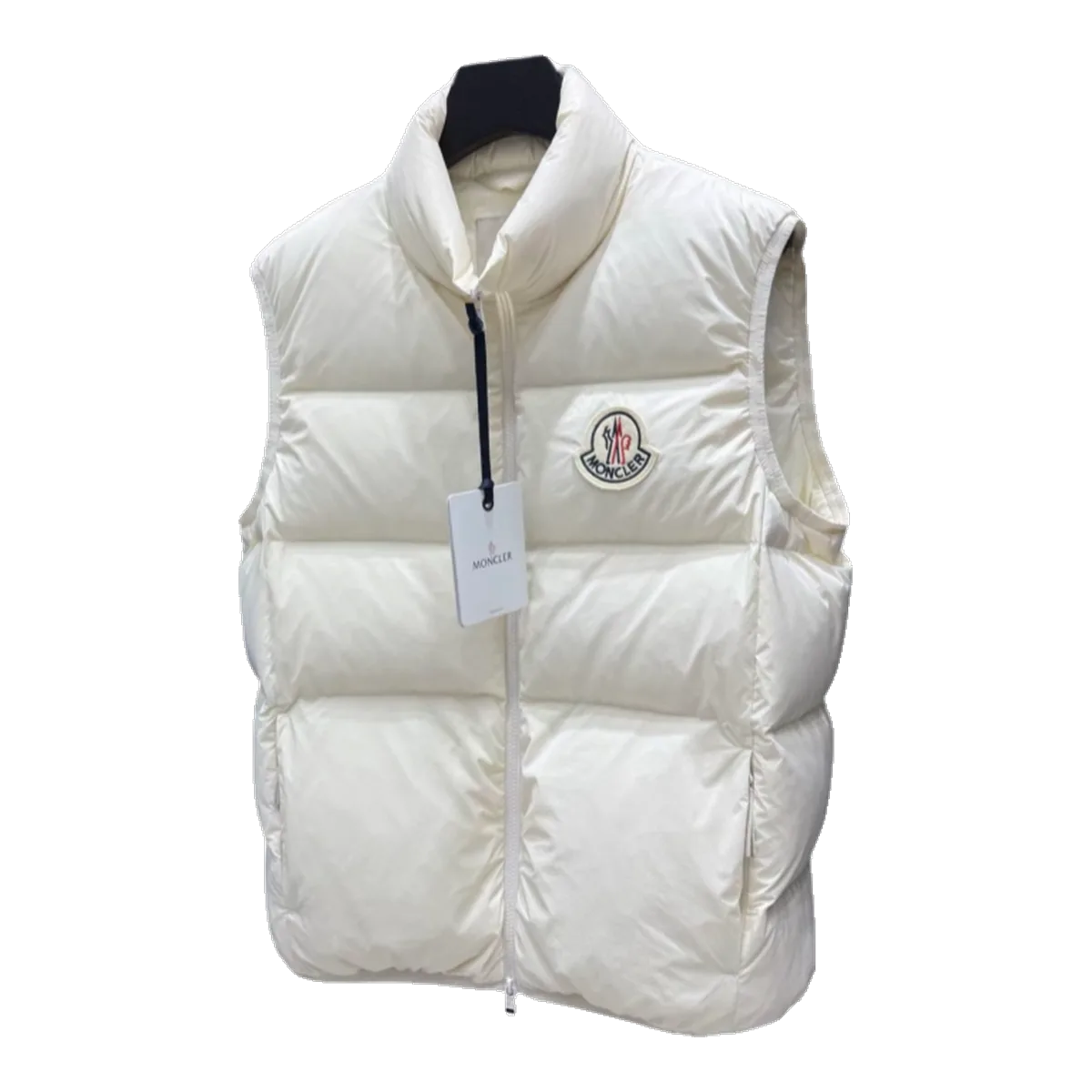 Moncler White Puffer Vest