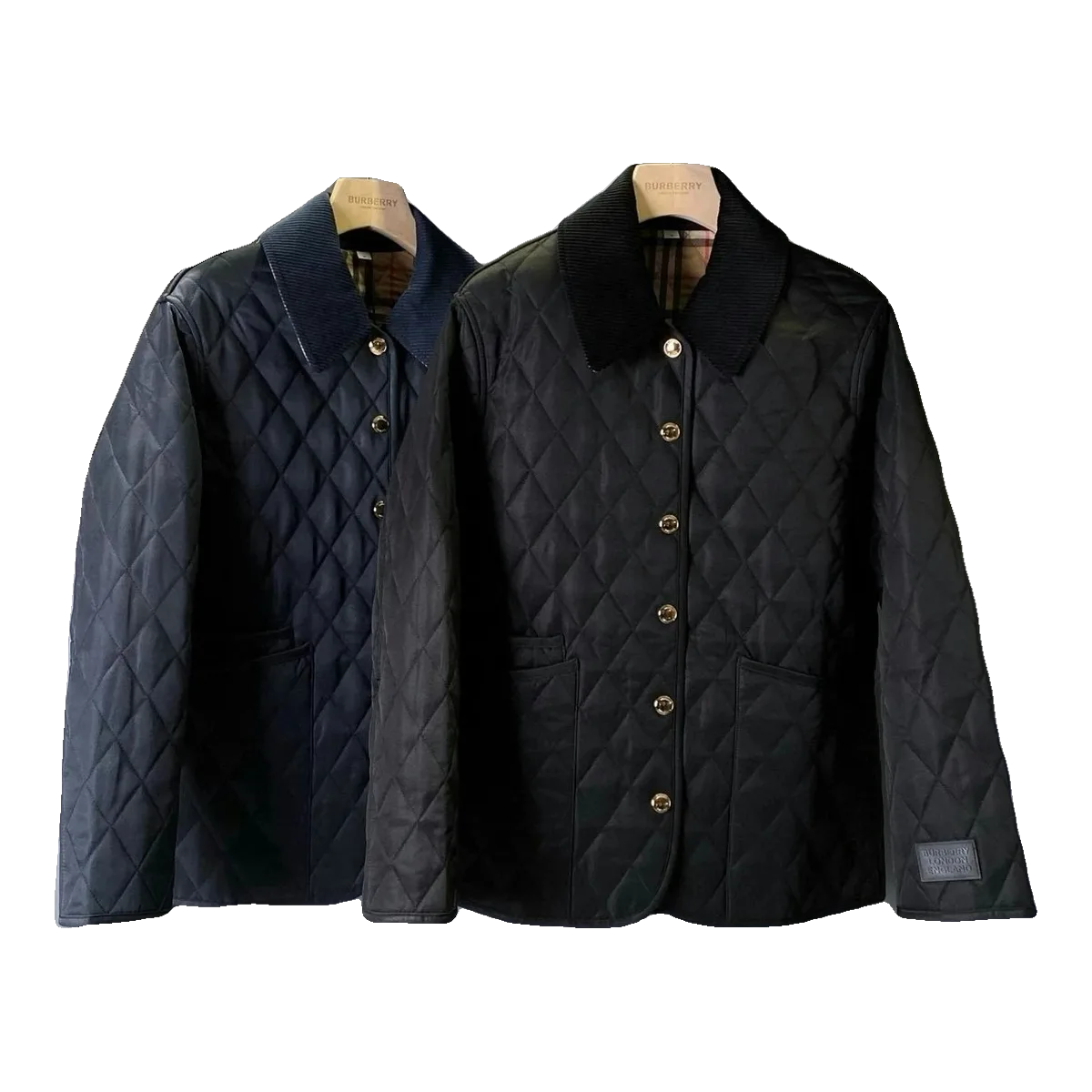 Burberry Navy Quilted Jacket