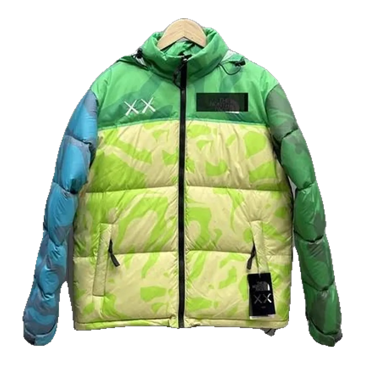 The North Face x KAWS Nuptse Puffer Green